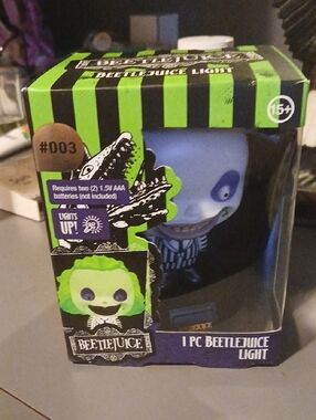 Beetlejuice Light Figure - Neon Green & White